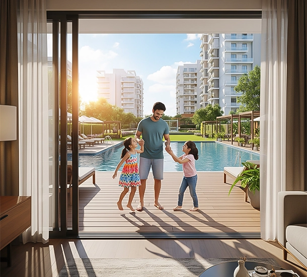 Elegant 3 BHK flats for sale in Anna Nagar - Premium apartment with modern design and spacious interiors.