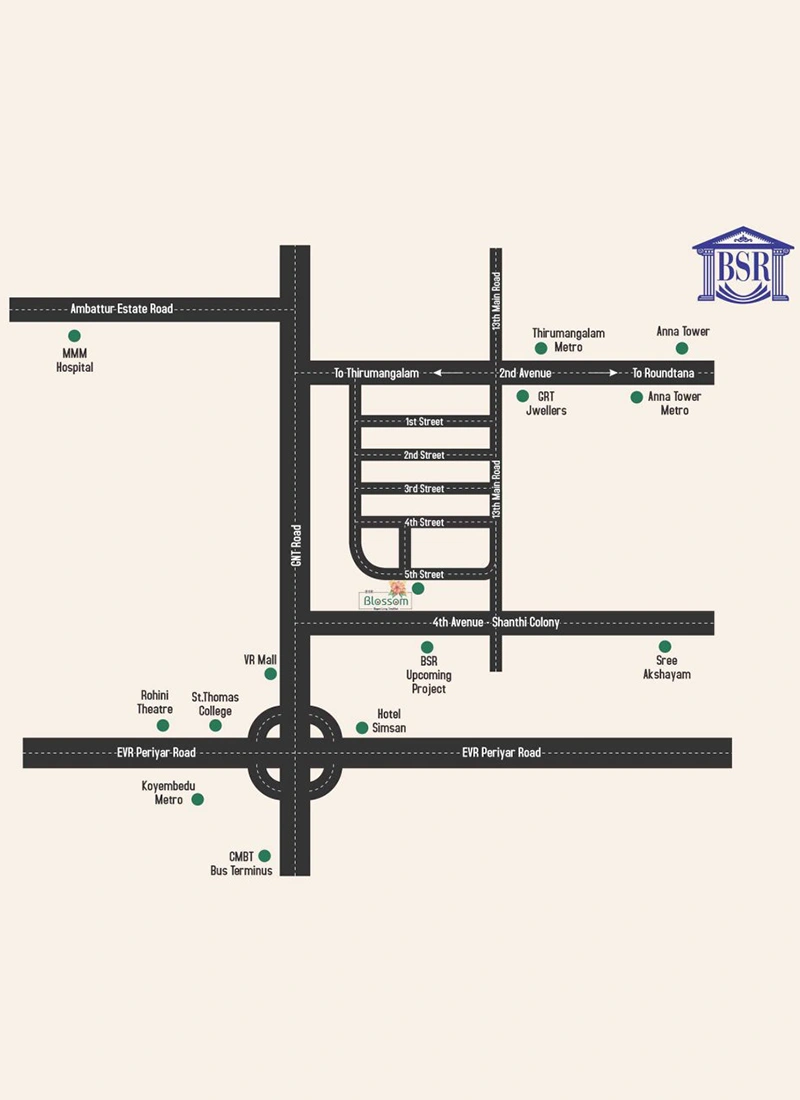 Flats in Anna Nagar residential floor plan